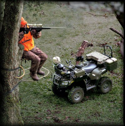Hunter With ATV