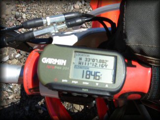 Dirt Bike Mounted GPS Unit