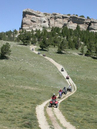 ATV Riders On Trail
