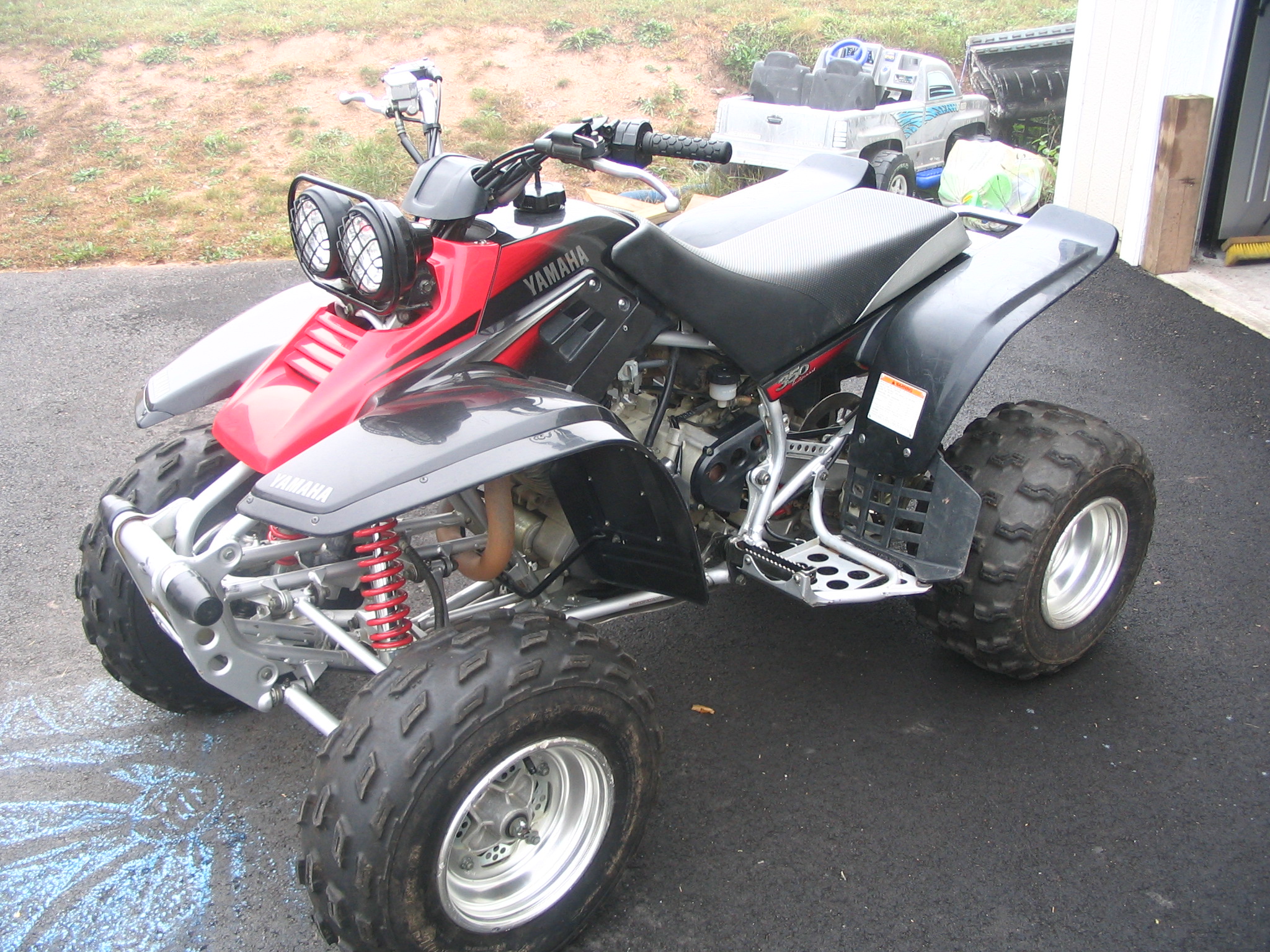 2003 Black and Red Yamaha Warrior