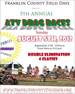 Franklin County Field Days Annual ATV Drag Races