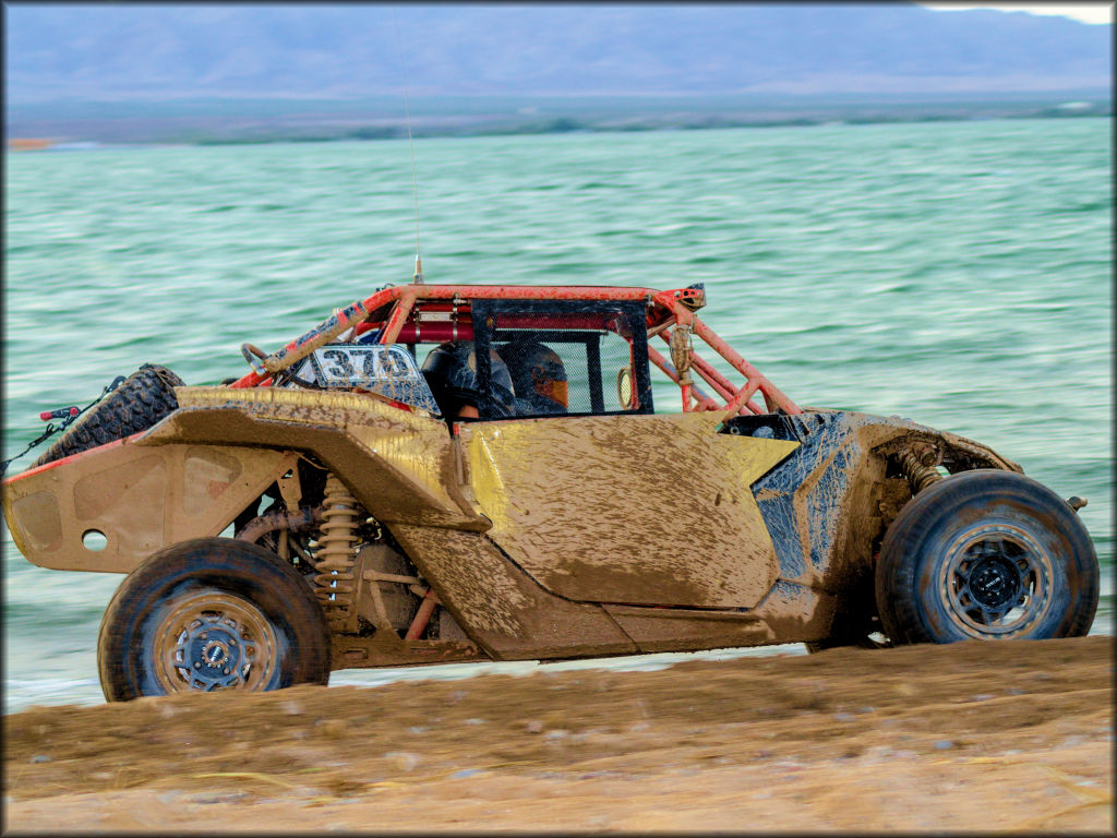 Tom Wilson races along the shore at Lake Havasu