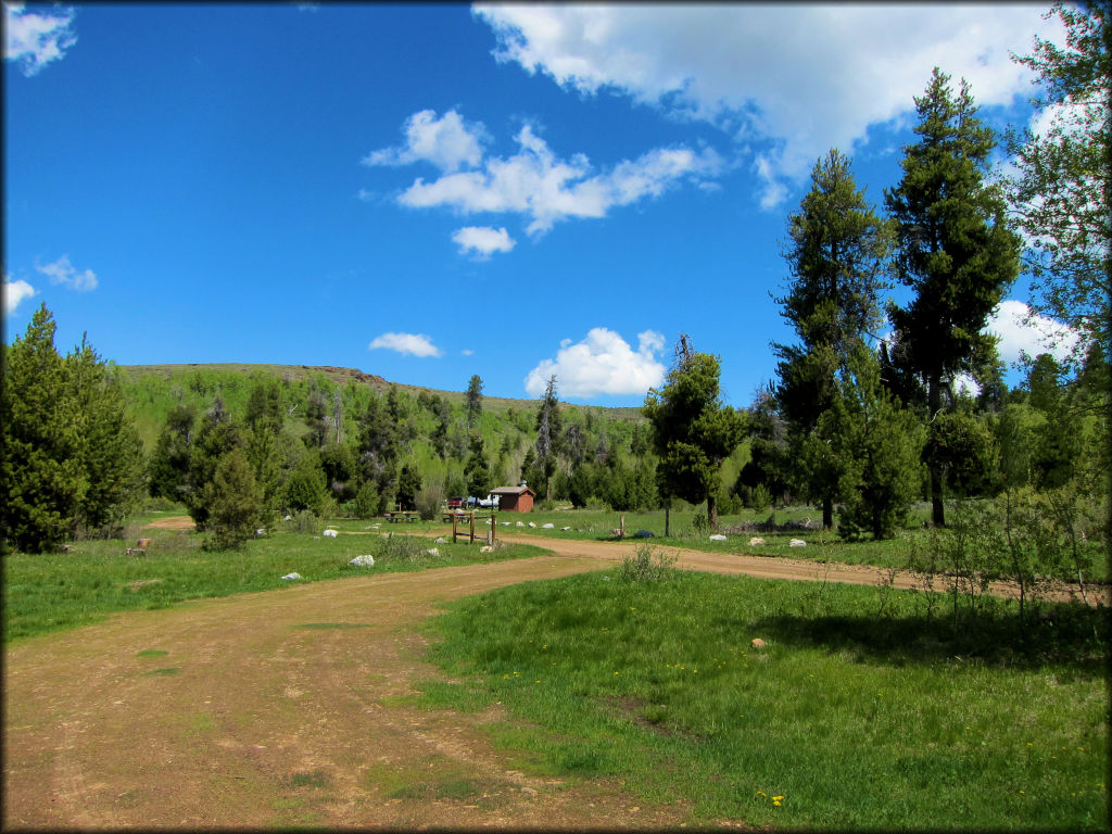 Scenic view of Beach Gulch Campground.