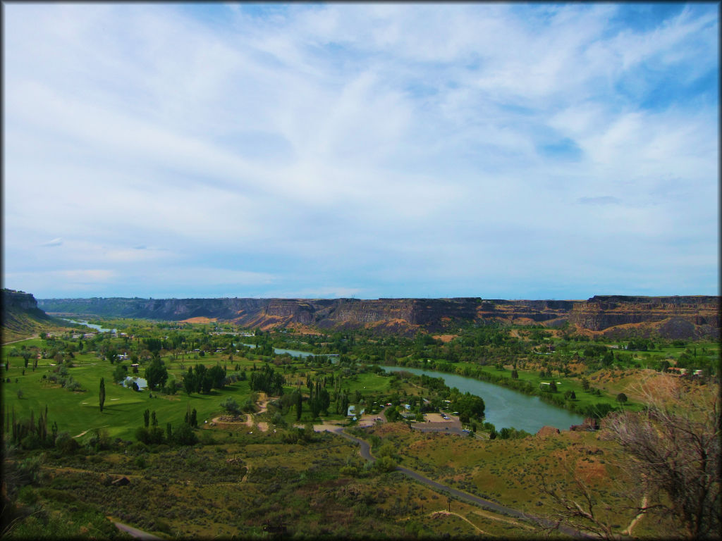 Aerial view of Centennial Waterfront Park.