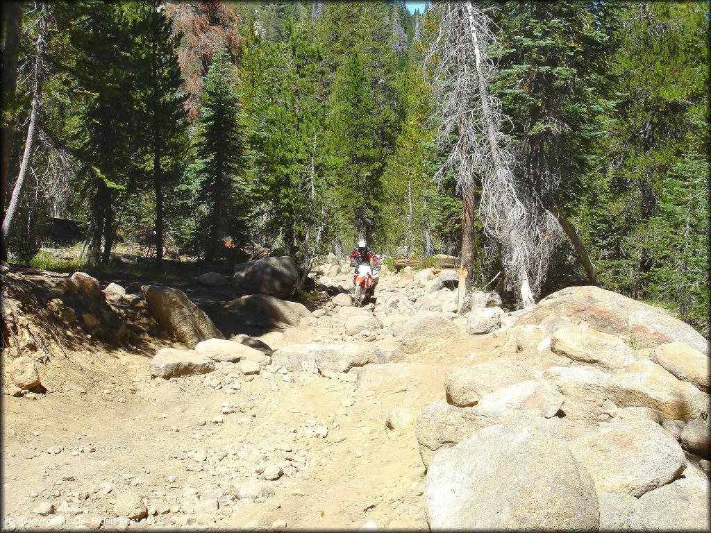 Honda CRF Trail Bike at Lower Blue Lake Trail