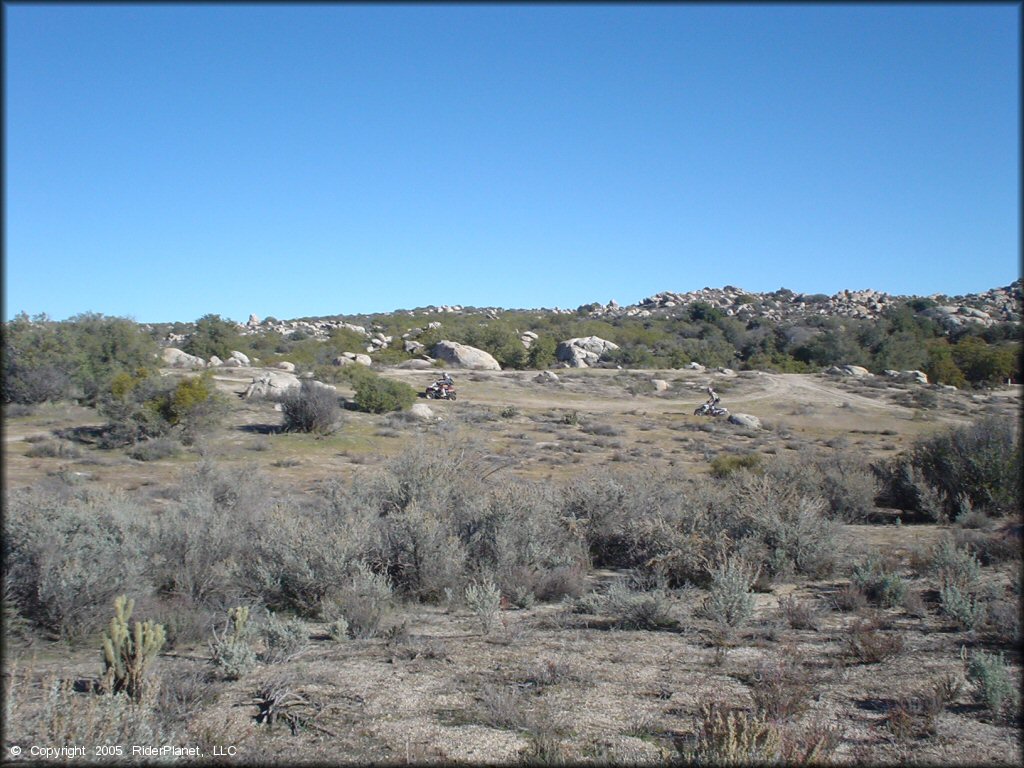 OHV at Lark Canyon OHV Area Trail