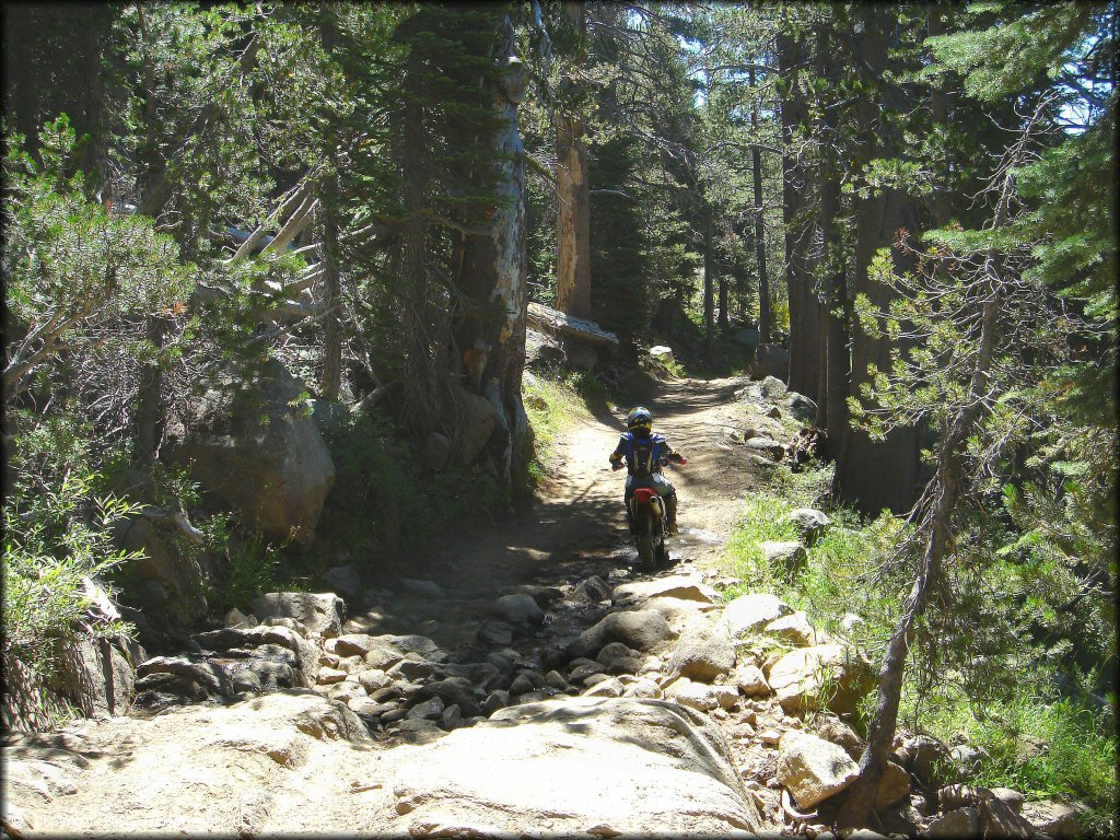 Honda CRF Dirtbike at Lower Blue Lake Trail