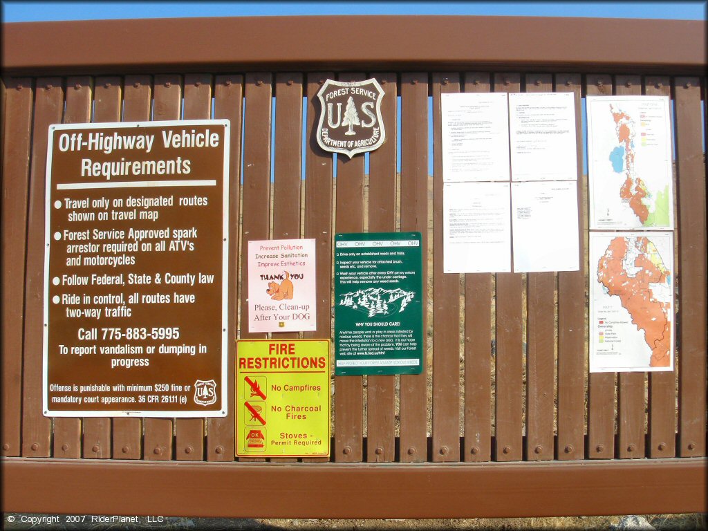 Some amenities at Keystone Canyon Trail