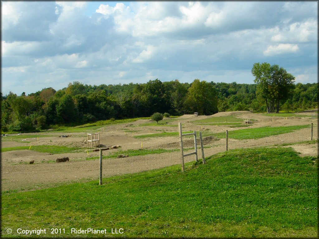 Example of terrain at Marble Springs MX Track