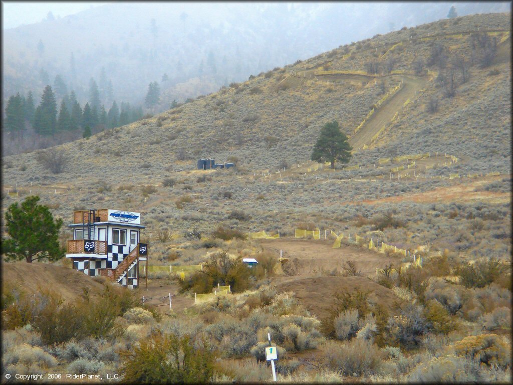Example of terrain at Honey Lake Motocross Park Track