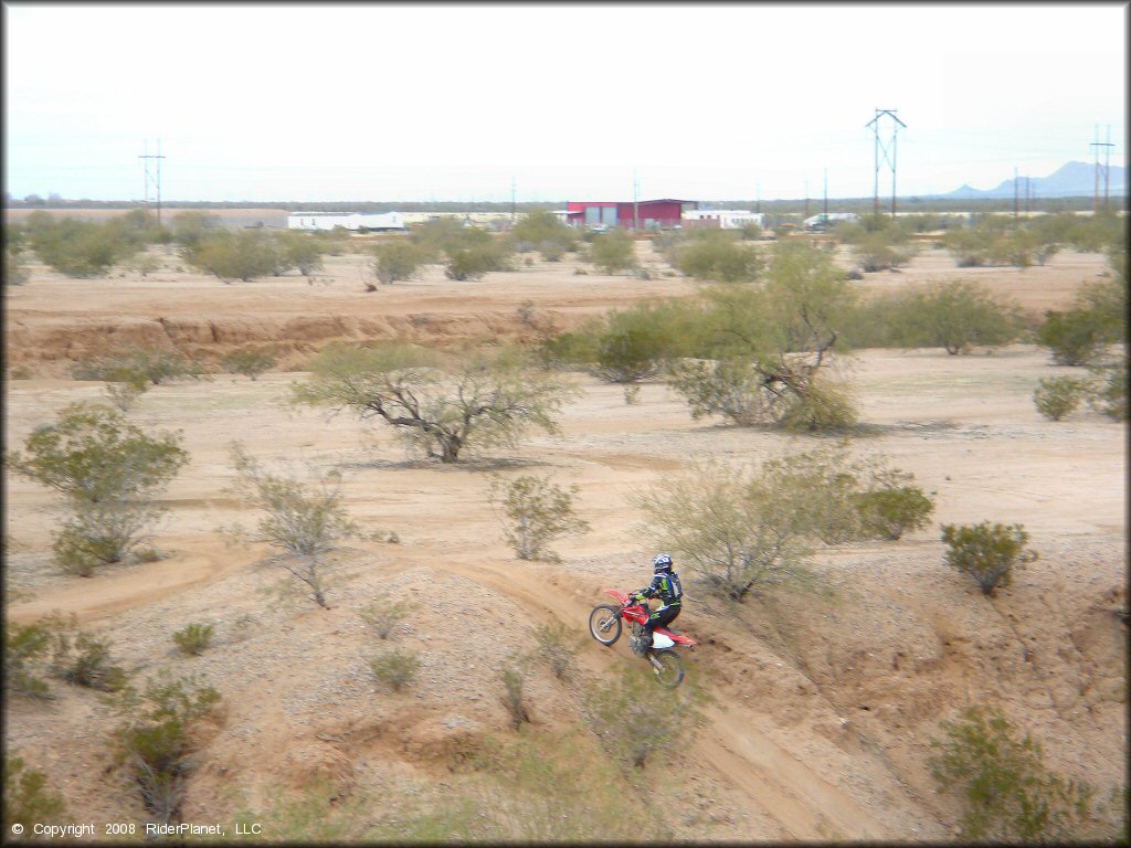 Honda CRF Motorcycle at Pinal Airpark Trail