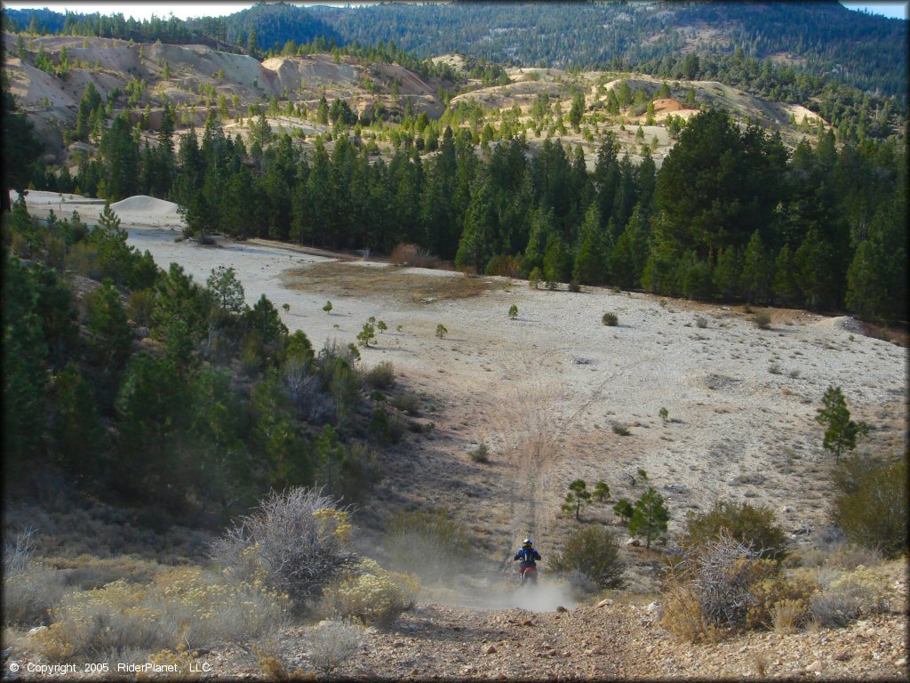 Honda CRF Motorcycle at Leviathan Recreation Area Trail