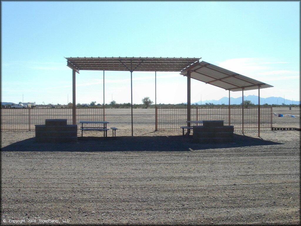 Amenities example at Arizona Cycle Park OHV Area