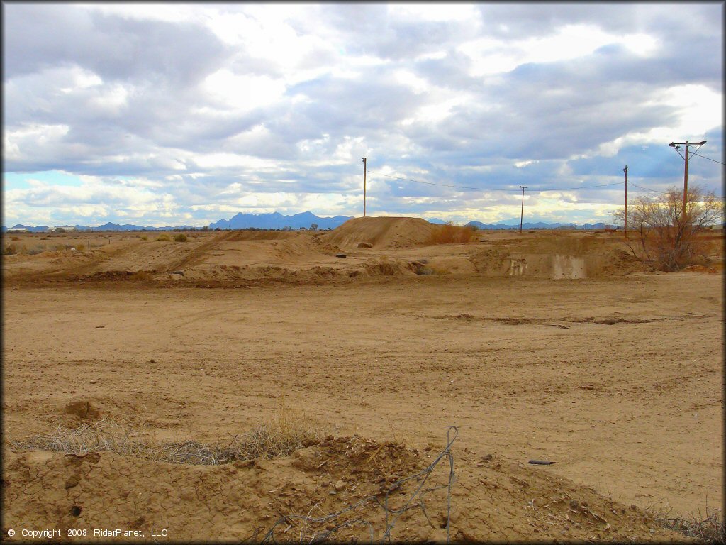 A trail at Ocotillo Raceway Track