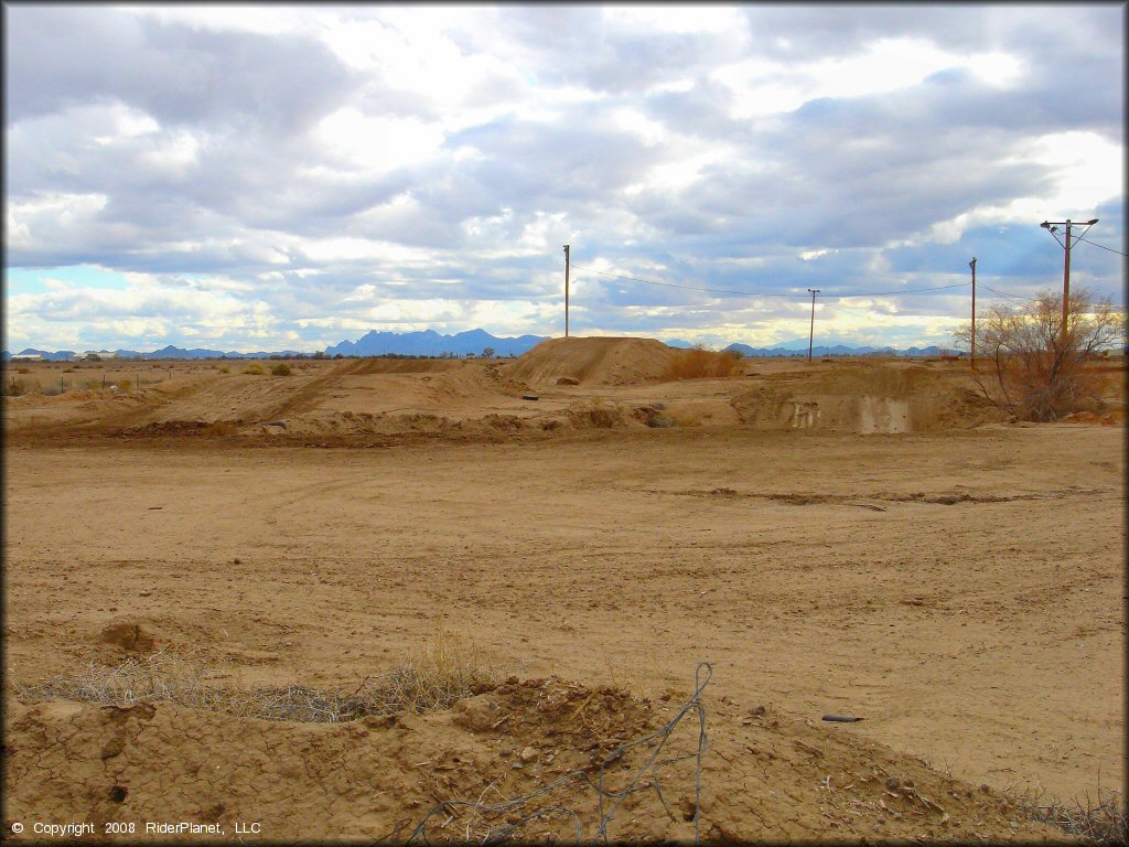 Terrain example at Ocotillo Raceway Track