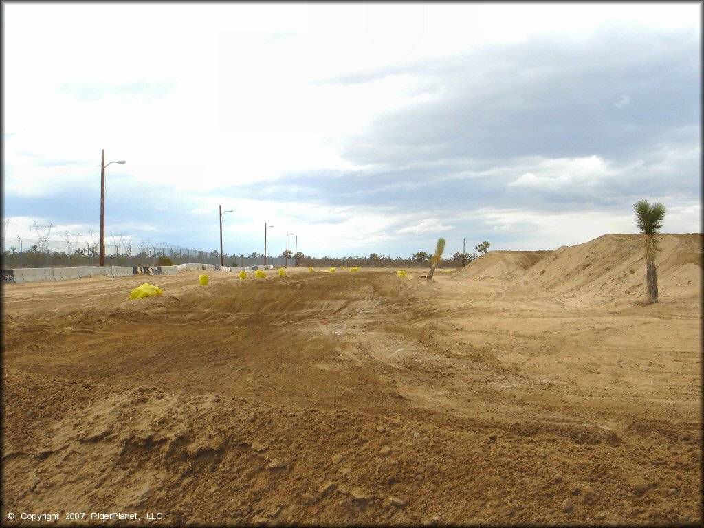 A trail at Adelanto Motorplex Track