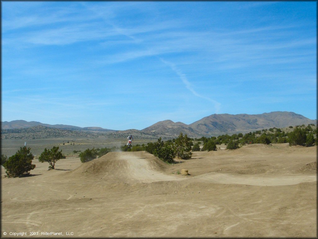 OHV getting air at Stead MX OHV Area