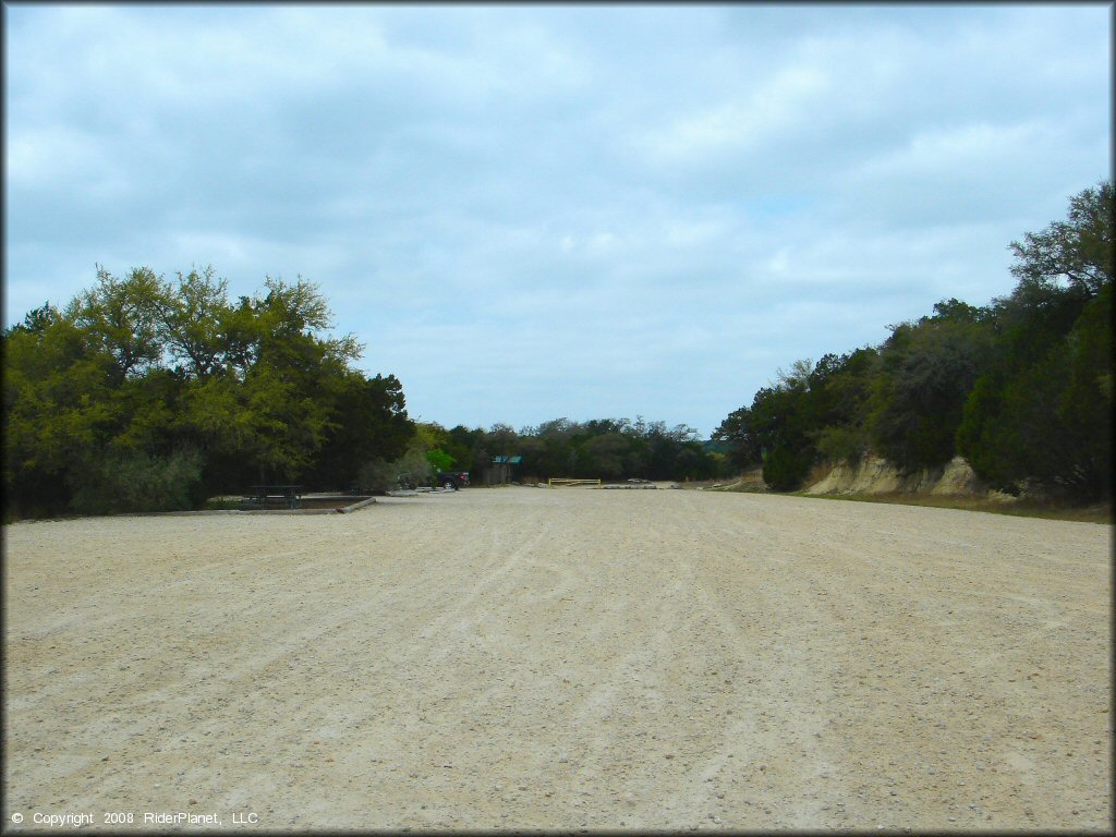 RV Trailer Staging Area and Camping at Emma Long Metropolitan Park Trail