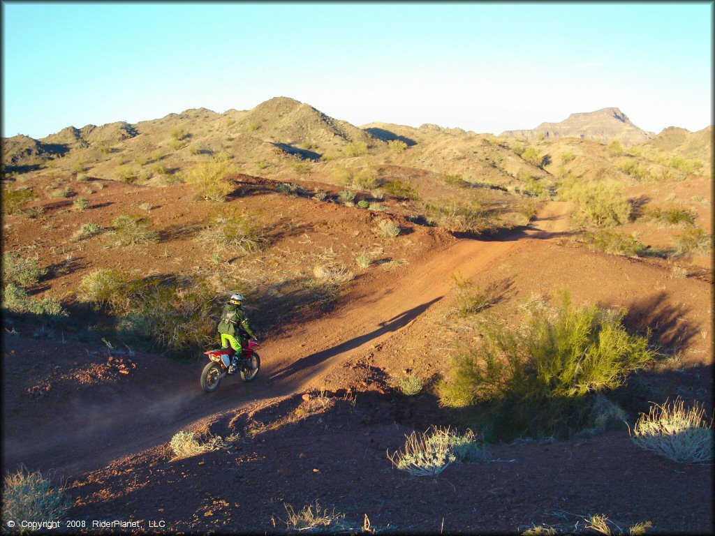 Honda CRF Motorbike at Shea Pit and Osborne Wash Area Trail
