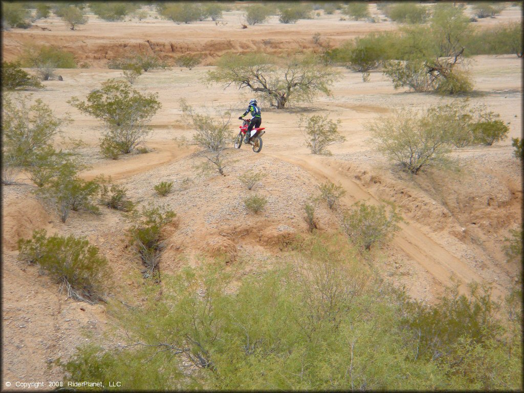 Honda CRF Motorcycle at Pinal Airpark Trail