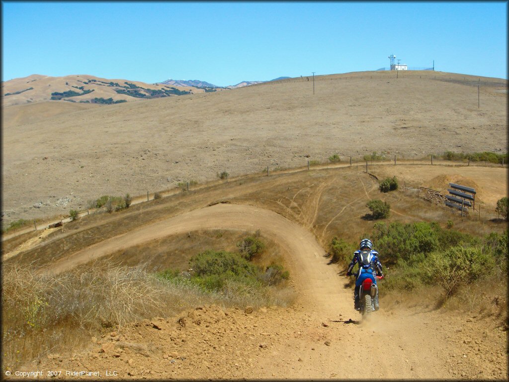 Honda CRF Motorcycle at Santa Clara County Motorcycle Park OHV Area