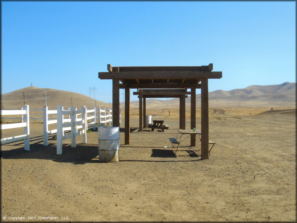 Some amenities at Jasper Sears OHV Area Trail