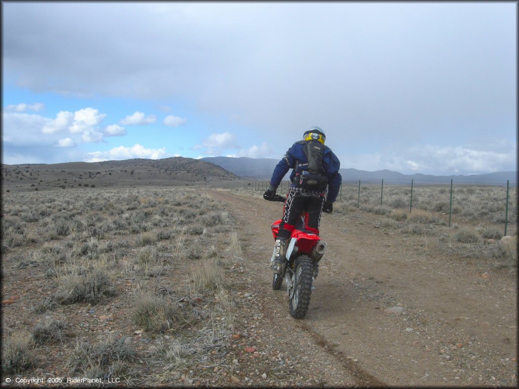 Honda CRF Dirt Bike at Old Sheep Ranch Trail