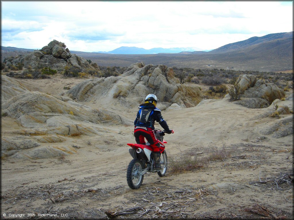 Honda CRF Motorbike at Prison Hill Recreation Area Trail