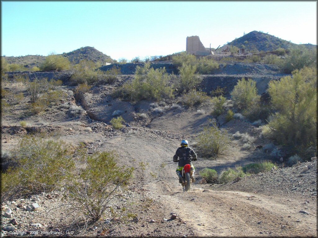 Honda CRF Motorcycle at Swansea Townsite Trail