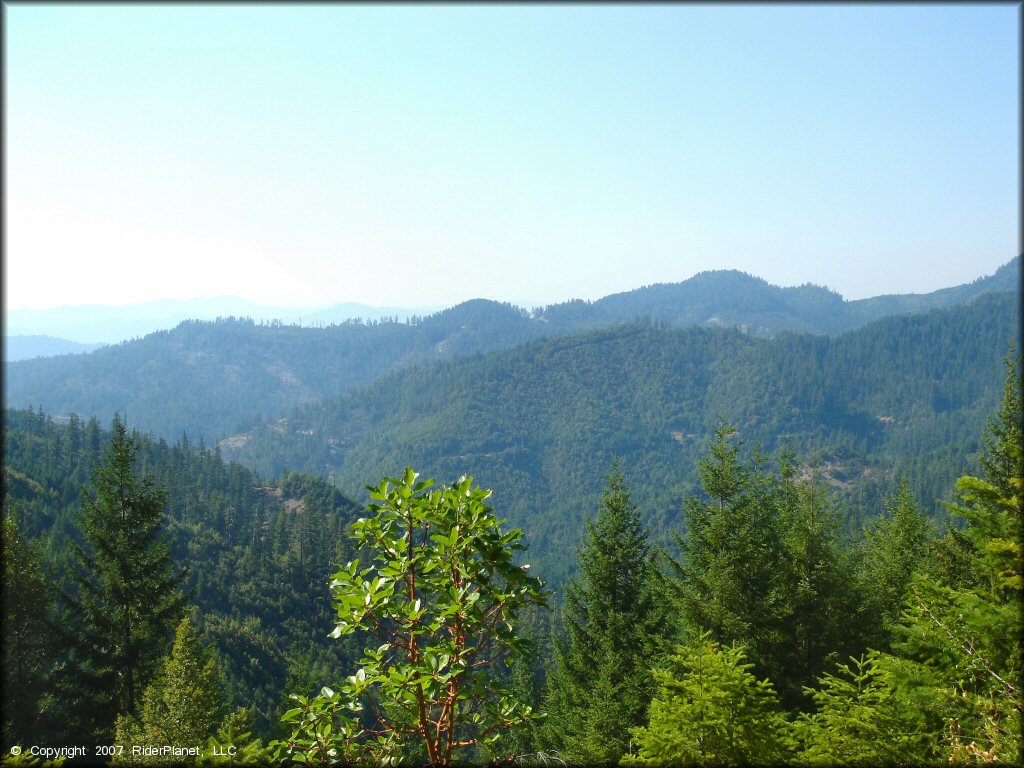Scenic view of Lubbs Trail