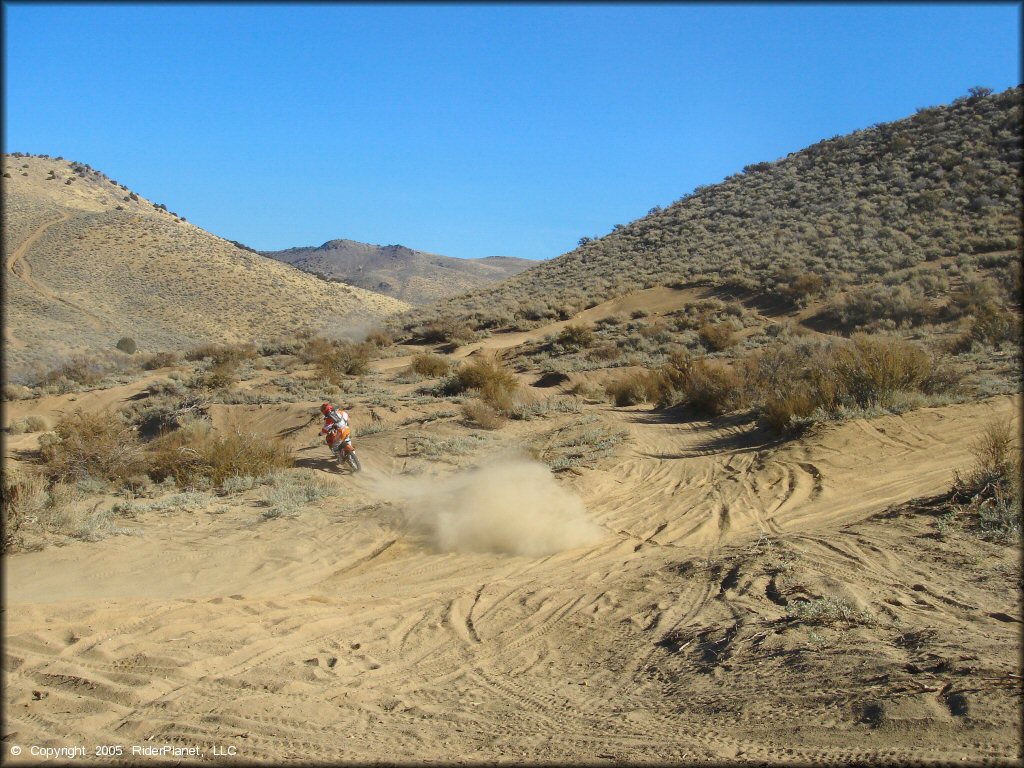 KTM Motorcycle at Washoe Valley Jumbo Grade OHV Area