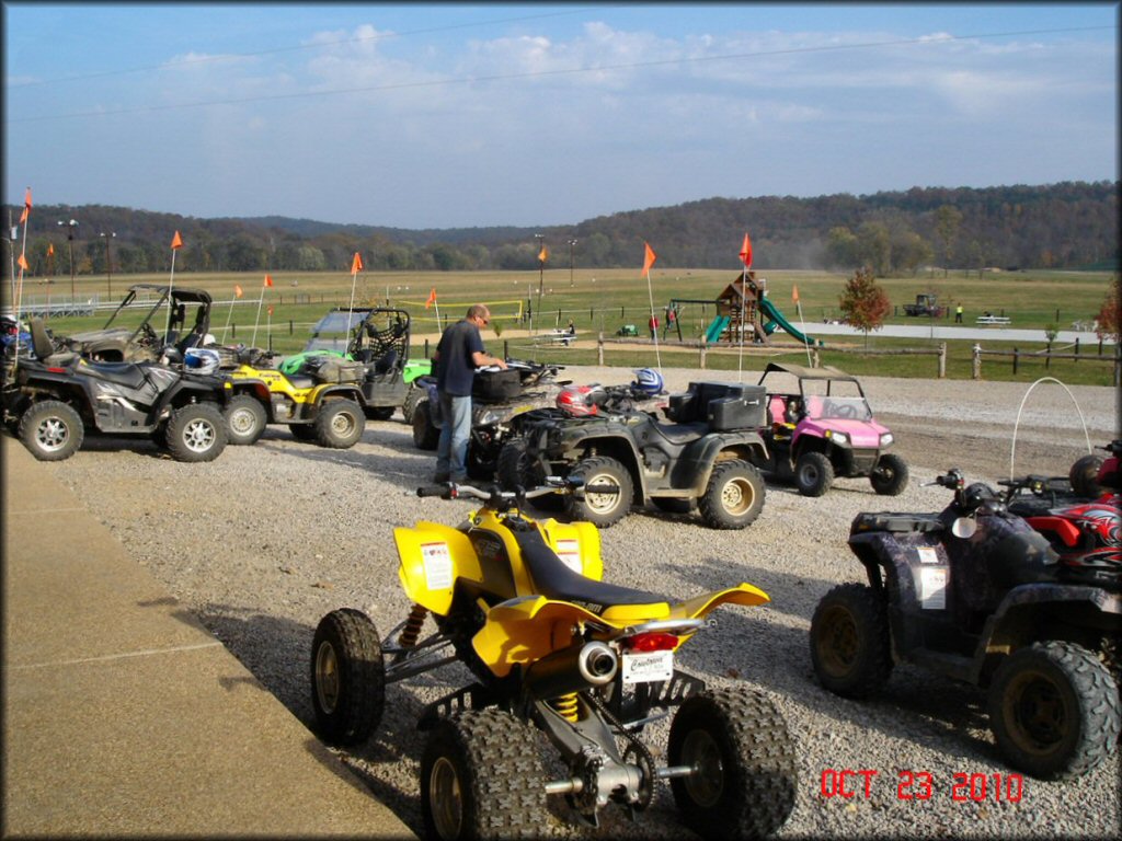 RV Trailer Staging Area and Camping at Leerjak Off Road Ranch Trail