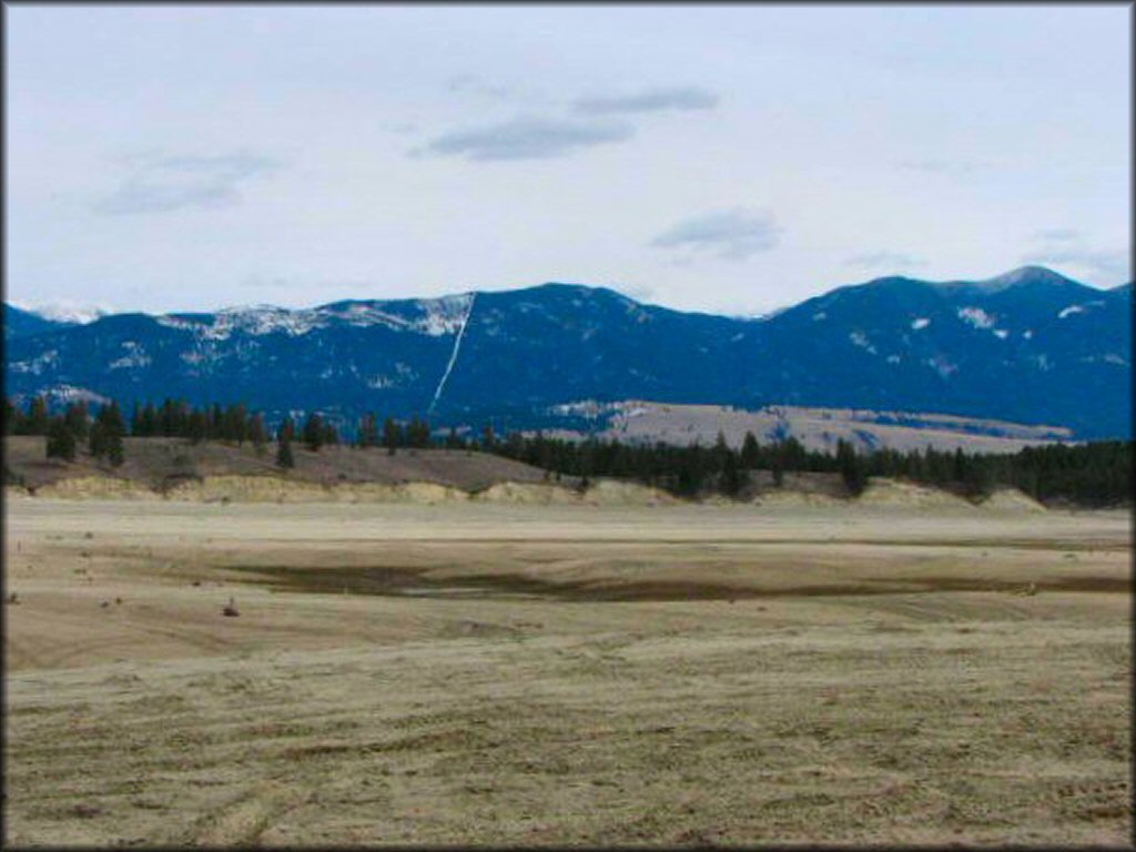 Scenery from Koocanusa Sand Dunes and Trail System OHV Area