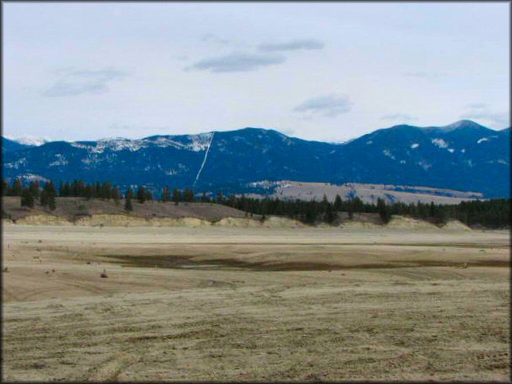 Scenic view at Koocanusa Sand Dunes and Trail System OHV Area