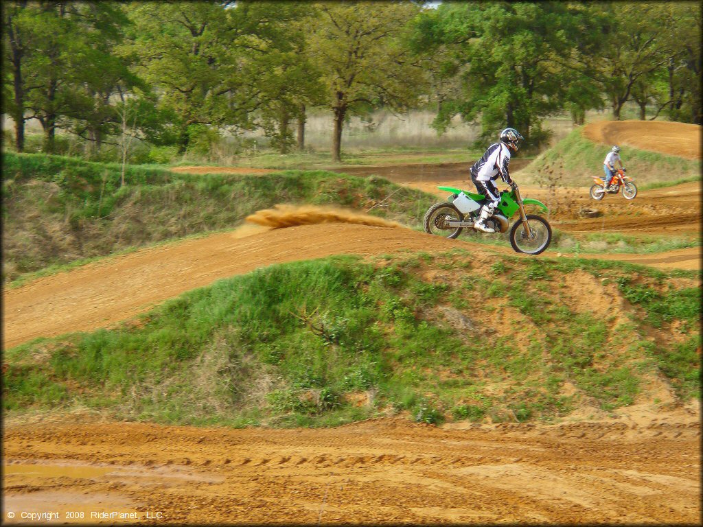 Kawasaki KX Dirt Bike at CrossCreek Cycle Park OHV Area