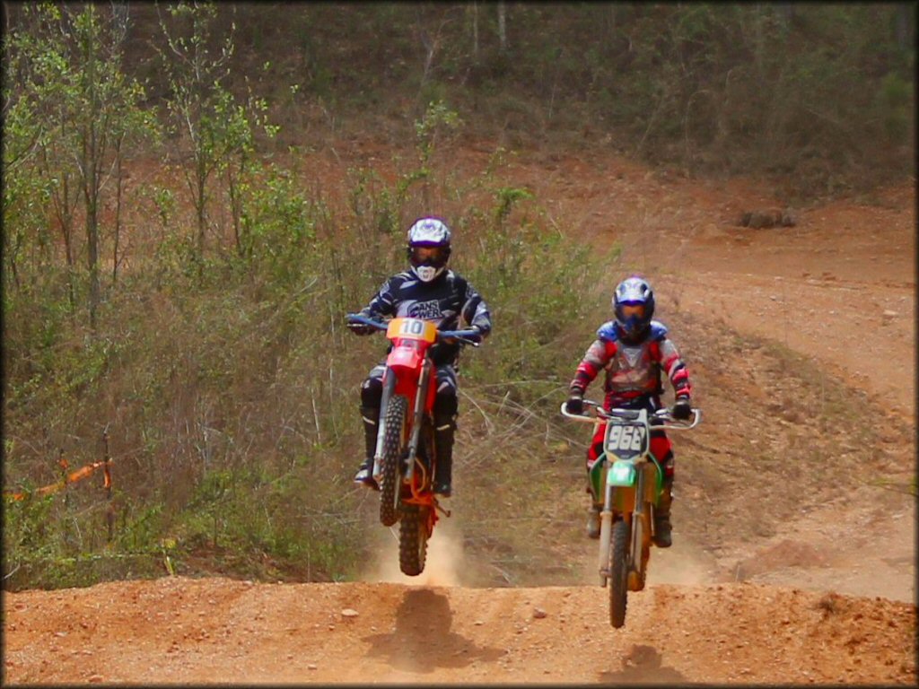 OHV jumping at Highland Park Resort Trail