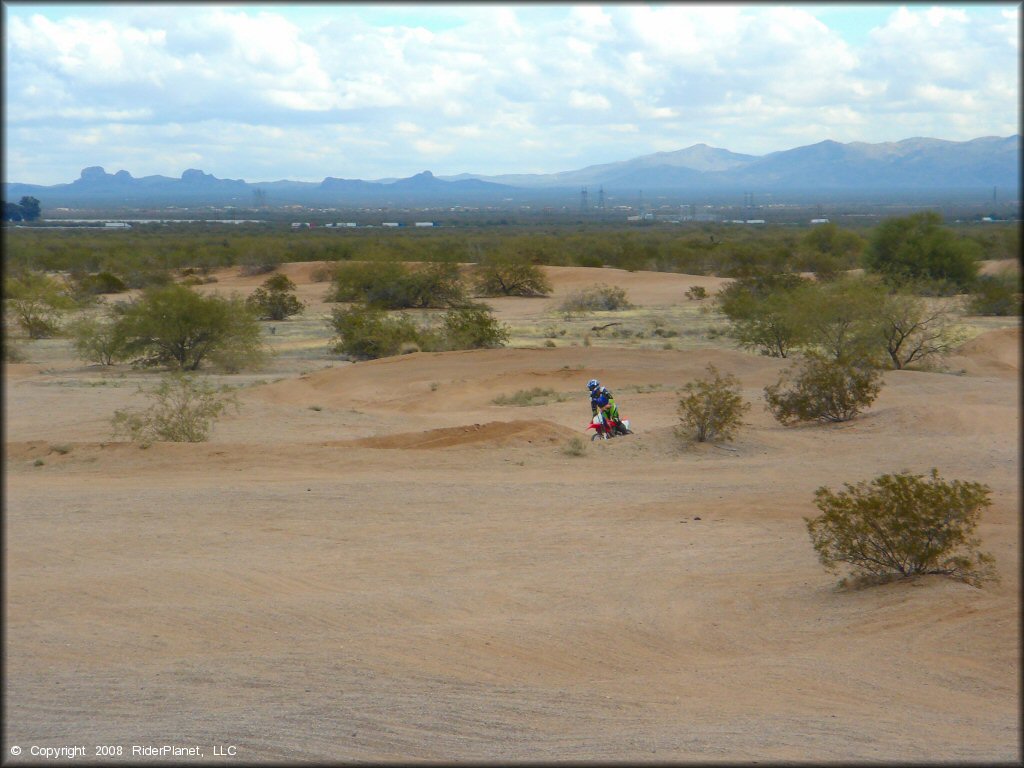 Honda CRF Dirtbike at Pinal Airpark Trail