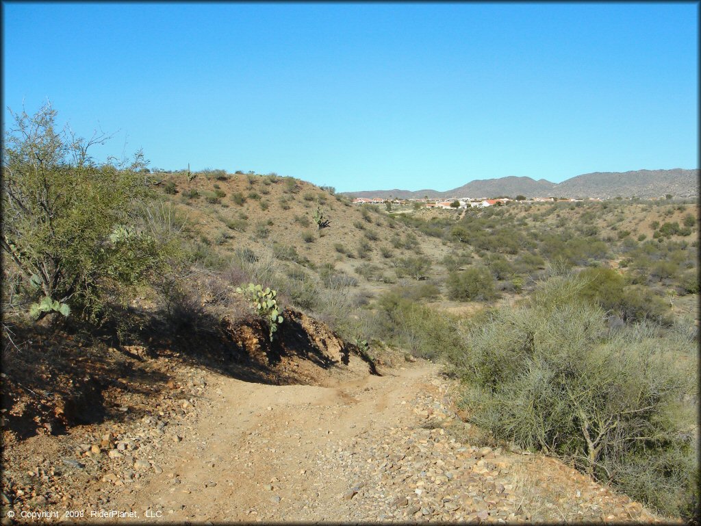 A trail at Charouleau Gap Trail