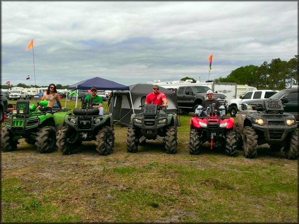 RV Trailer Staging Area and Camping at East Coast Offroad Park Trail