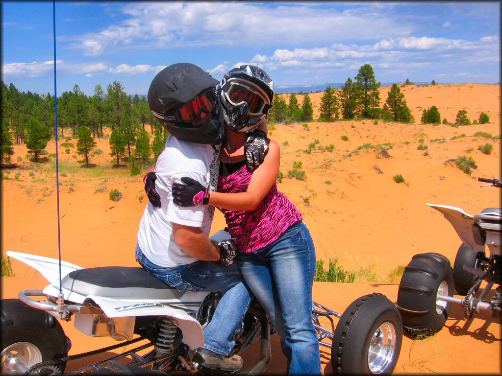 OHV at Coral Pink Sand Dunes State Park Dune Area