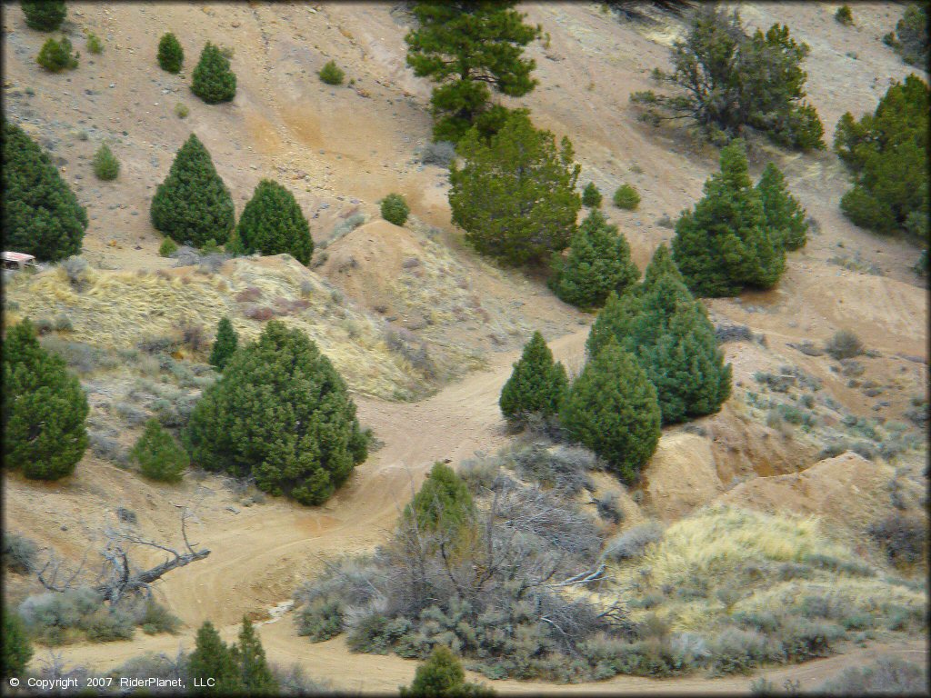Terrain example at Sevenmile Canyon Trail