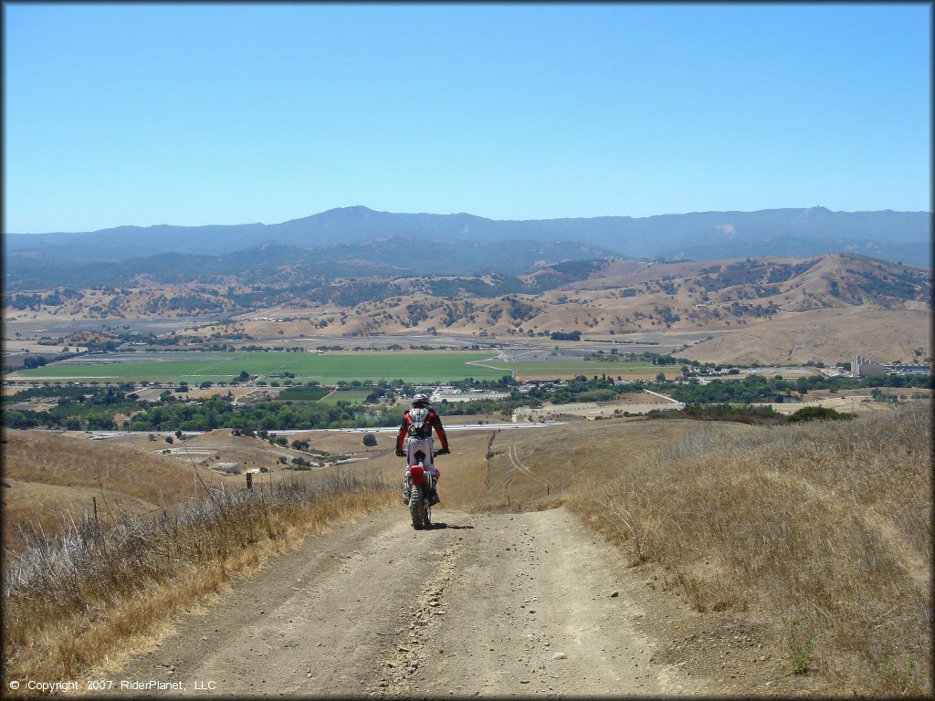 Honda CRF Dirt Bike at Santa Clara County Motorcycle Park OHV Area