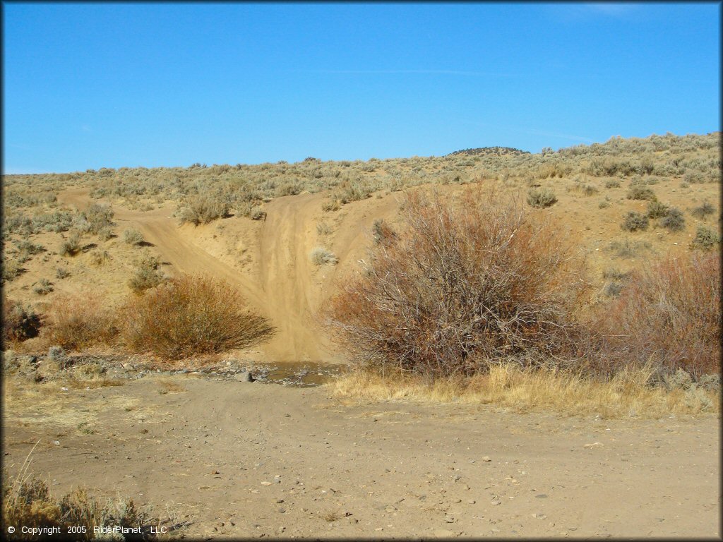 Terrain example at Washoe Valley Jumbo Grade OHV Area
