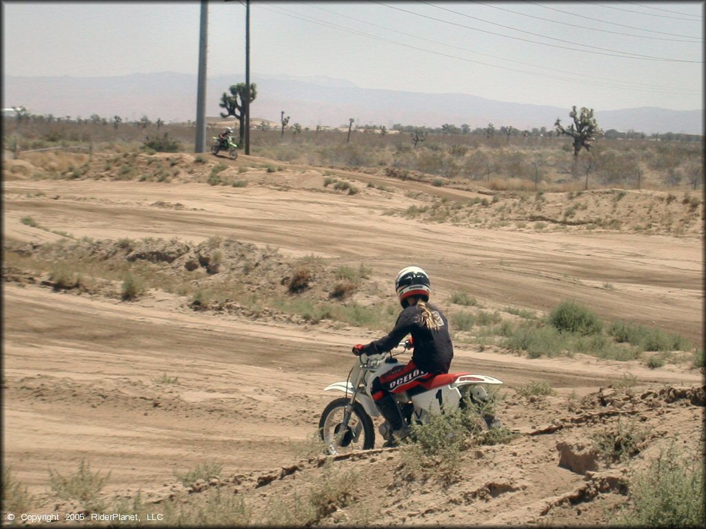 Motorcycle at Sunrise MX Park Track