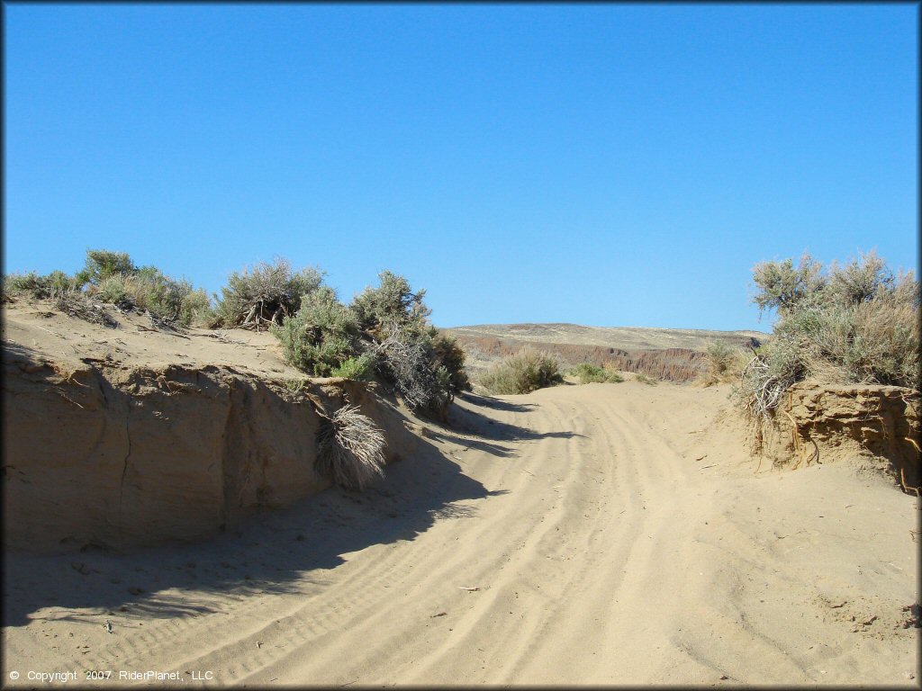 Example of terrain at Mullen Creek Trail
