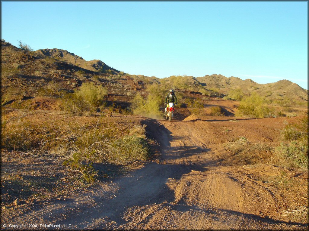 Honda CRF Motorcycle at Shea Pit and Osborne Wash Area Trail