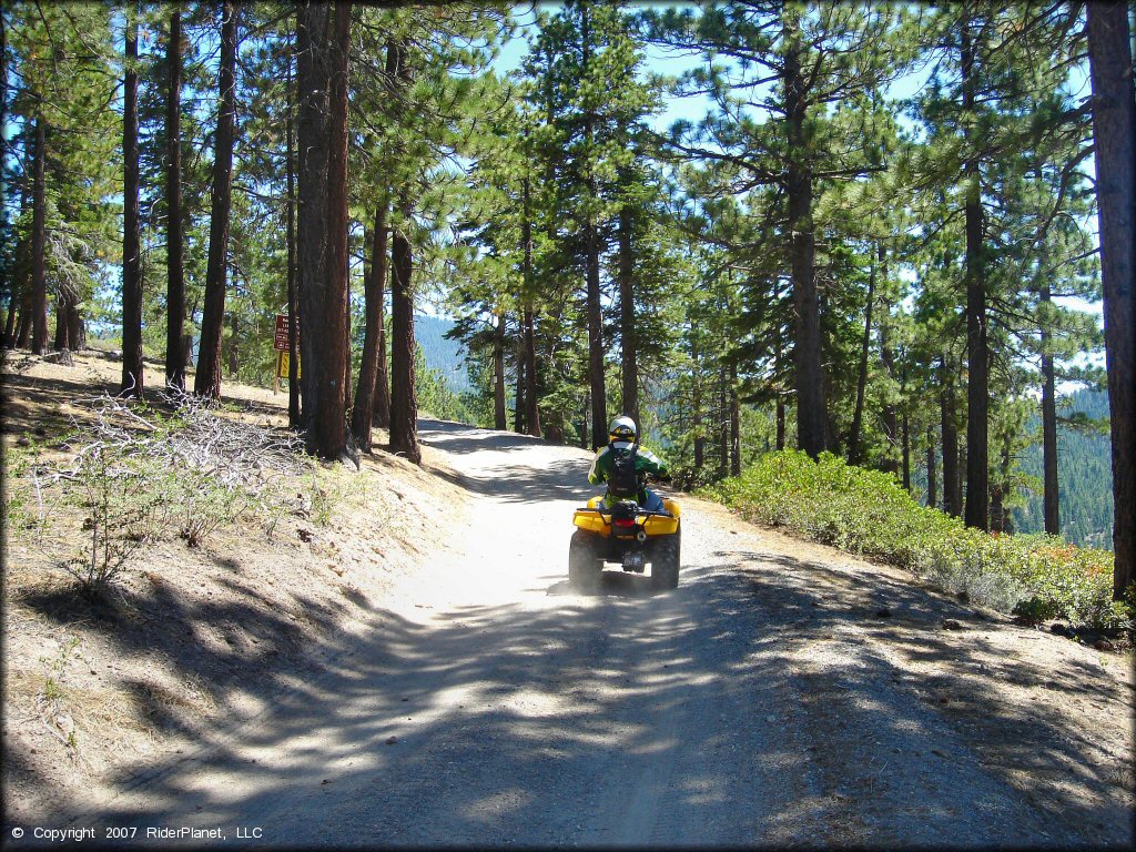 Honda ATV at South Camp Peak Loop Trail