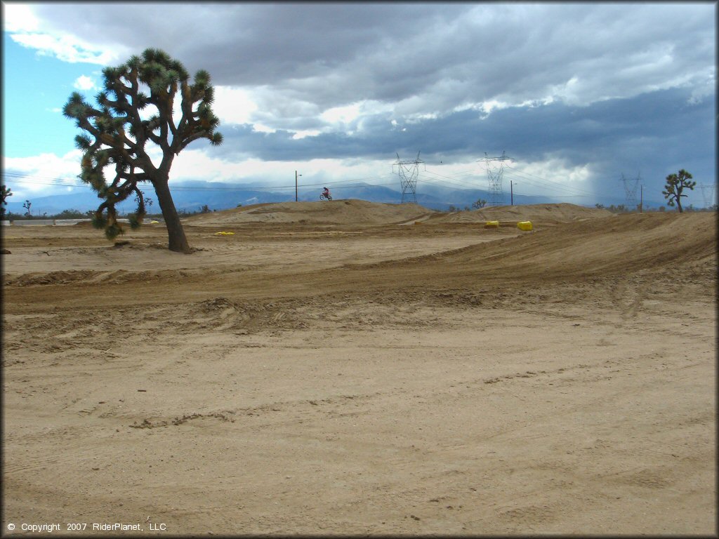 OHV catching some air at Adelanto Motorplex Track