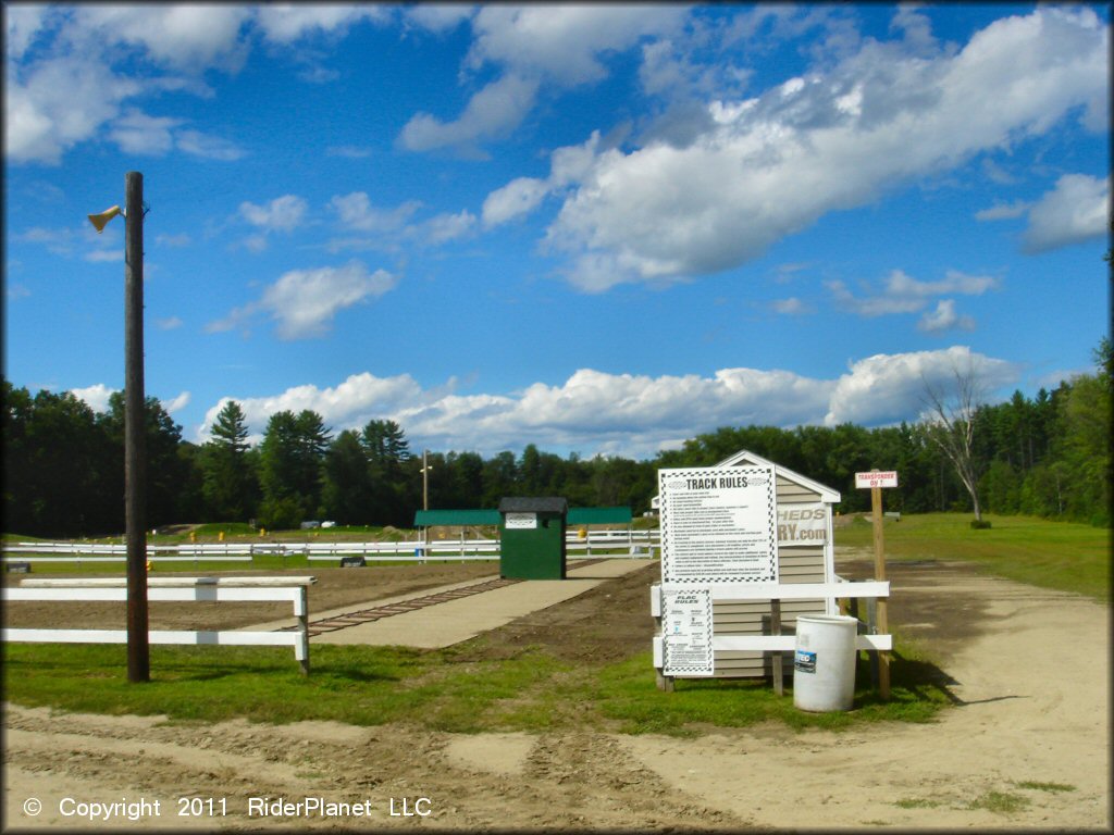 Amenities example at Winchester Speed Park Track