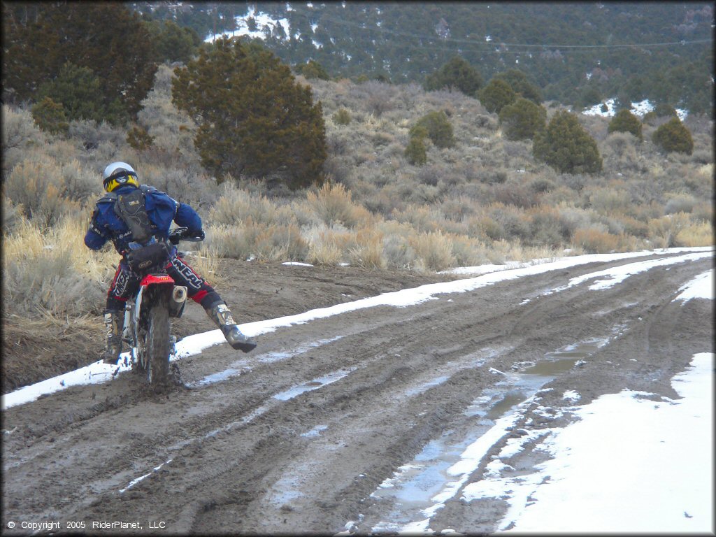 Honda CRF Dirt Bike at Old Sheep Ranch Trail